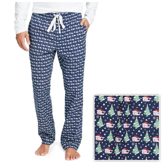Vineyard Vines - Santa Whale Holiday/Xmas lounge or PJ Pants XL (18) - YOUTH boy - Picture 1 of 7